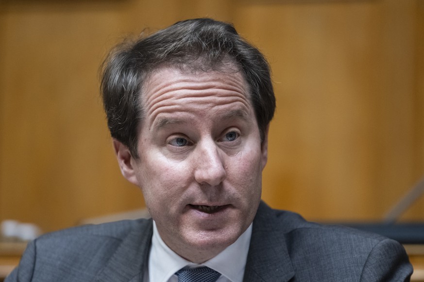 Thomas Aeschi, SVP-ZG, spricht zur Grossen Kammer, an der Sommersession der Eidgenoessischen Raete, am Donnerstag, 13. Juni 2024 im Nationalrat in Bern. (KEYSTONE/Alessandro della Valle)