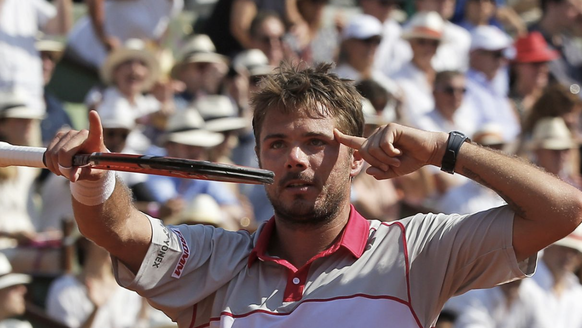 Stan Wawrinka à Roland-Garros 2014.