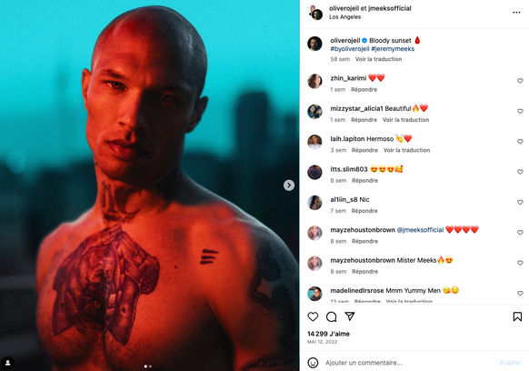 Jeremy Meeks est très actif sur les réseaux.