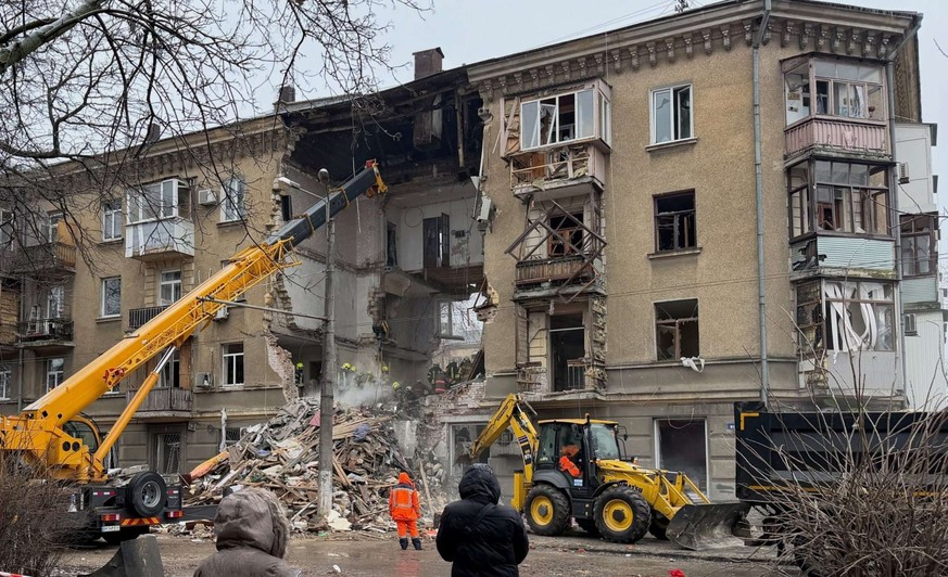 Un immeuble résidentiel à Odessa, après une attaque de drone.