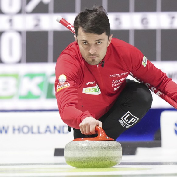 Le skip Benoit Schwarz-van Berkel a de nouveau été décisif face à l&#039;Italie en demi-finale du championnat d&#039;Europe. (Archives)