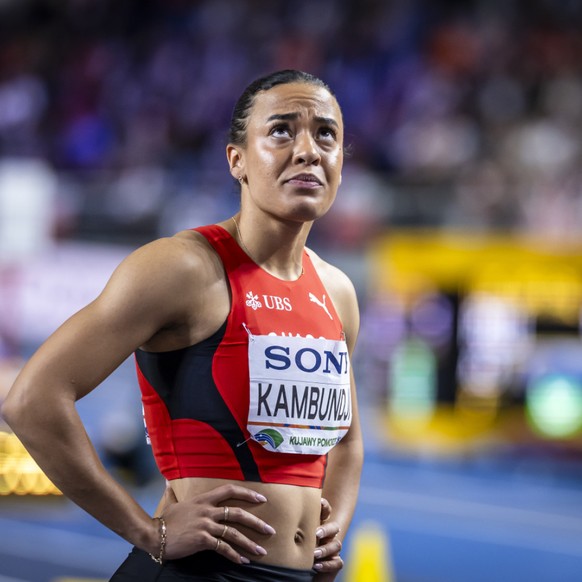 Ditaji Kambundji, ici lors des Mondiaux indoor de Torun en mars, doit encore monter en puissance en vue des championnats d'Europe de cet été.