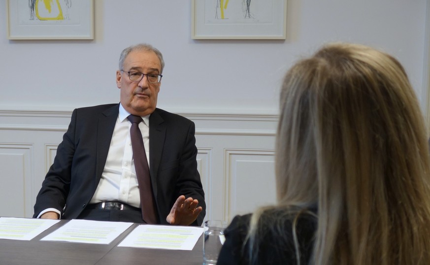 Bundesrat Guy Parmelin im Gespräch mit watson Ende Oktober 2024.