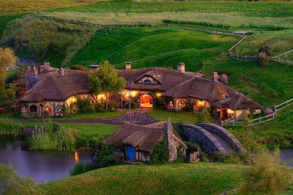 Ce bar se situe dans le village de Hobbiton, là où a été tourné Le Seigneur des Anneaux.