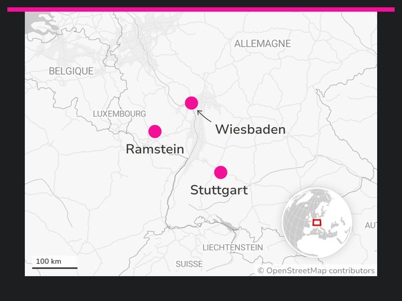 Base miliraires américaines en Allemagne.