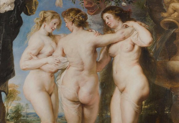 &quot;Les trois grâces&quot; de Pierre Paul Ruben est actuellement exposé au Musée de Prado.