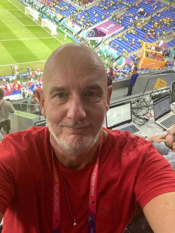 Laurent Ducret a couvert cinq Coupes du monde de foot, dont celle ici au Qatar en 2022.