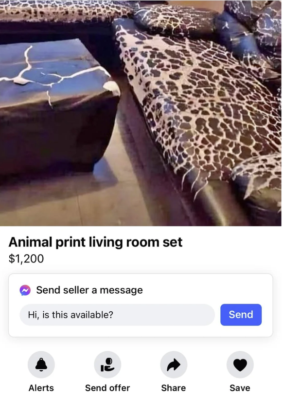 Dinge, die Leute zum Verkauf anbieten