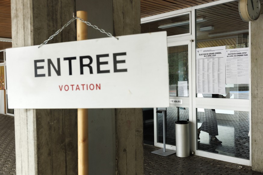 Un bureau de vote.