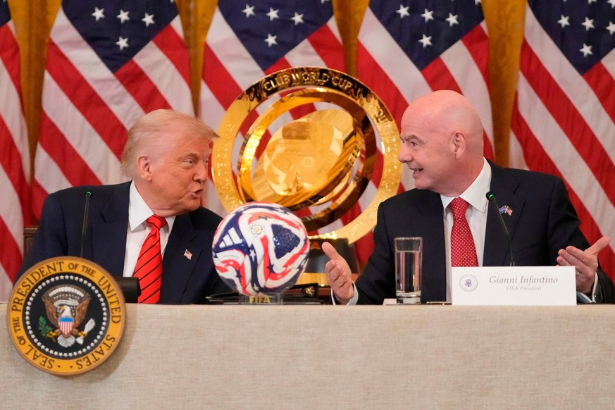 Le président de la Fifa, Gianni Infantino, n'a toujours pas réussi à faire céder son ami Donald Trump sur la question fiscale.