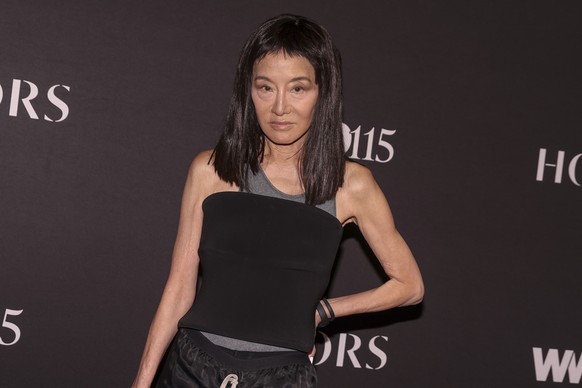 epa12488866 American fashion designer Vera Wang attends the 2025 WWD Honors red carpet at Cipriani South Street in New York, New York, USA, 28 October 2025. EPA/SARAH YENESEL