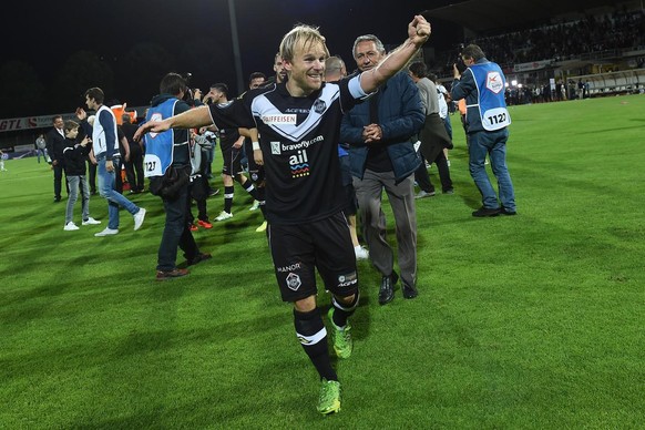 Antoine Rey avec le maillot du FC Lugano.