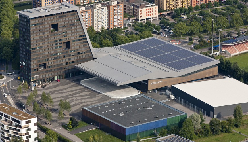 Zug, Bossard Arena Eishockey am Donnerstag, 9. August 2012. (KEYSTONE/Alessandro Della Bella)