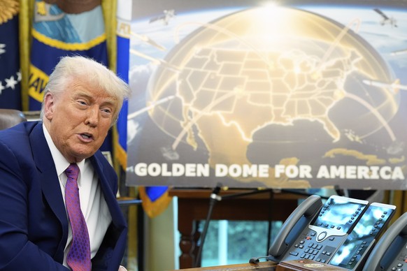 President Donald Trump speaks in the Oval Office of the White House, Tuesday, May20, 2025, in Washington. (AP Photo/Alex Brandon)
Donald Trump