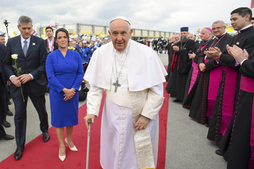 Le pape François était à Budapest, en Hongrie, ce dimanche.