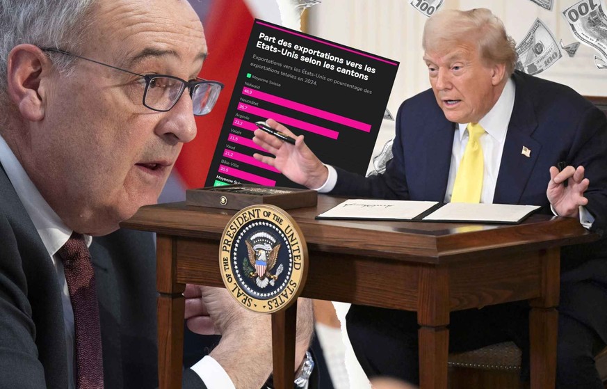 Ce canton est la plus grande victime de Trump en Suisse