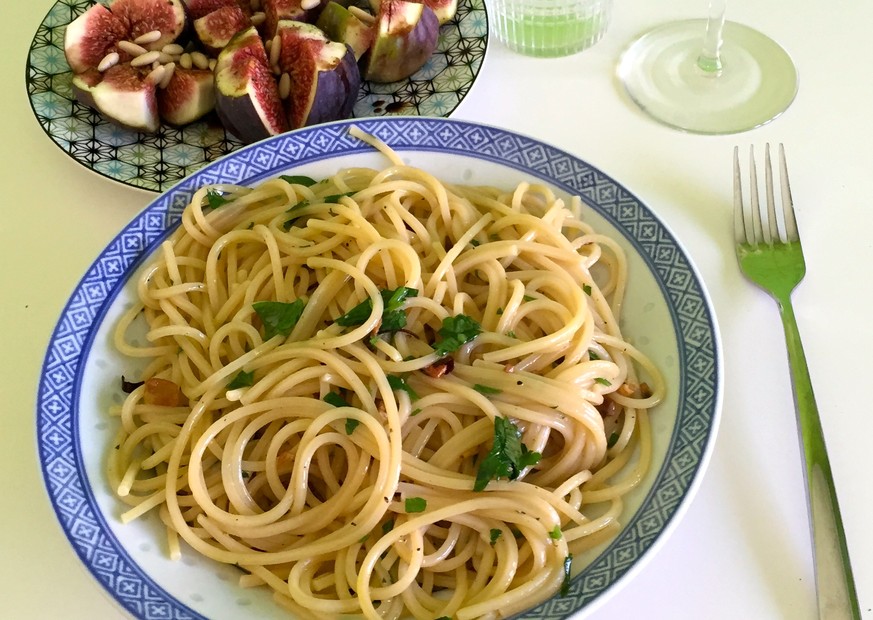 spaghetti aglio e olio feigen