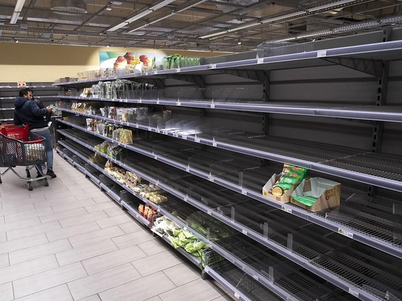 Le 14 mars 2020, en pleine pandémie, dans un supermarché romand.