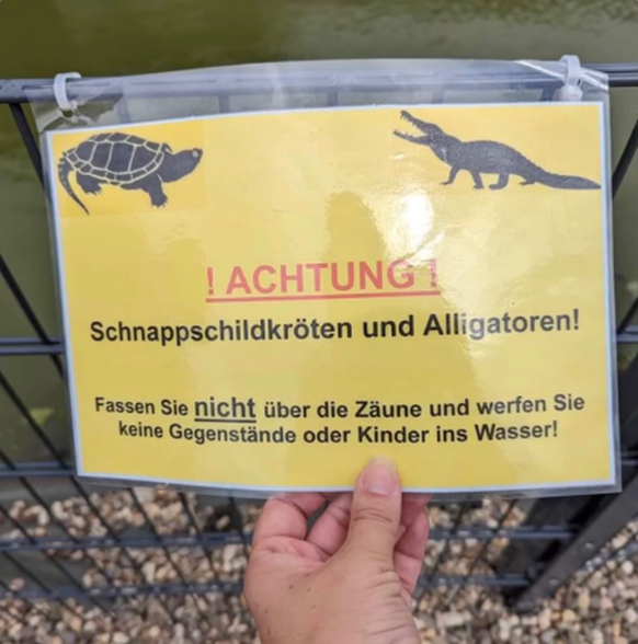 Fail Schild: Keine Kinder werfen.