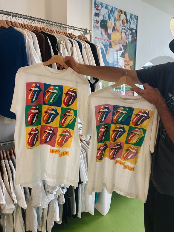 La nouvelle boutique de Numa Supply, à Lausanne, au Flon, spécialisé dans le t-shirt vintage.