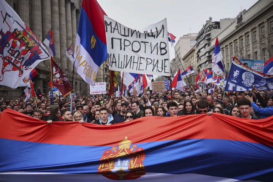Des manifestations contre le gouvernement ont lieu régulièrement depuis plusieurs mois en Serbie.