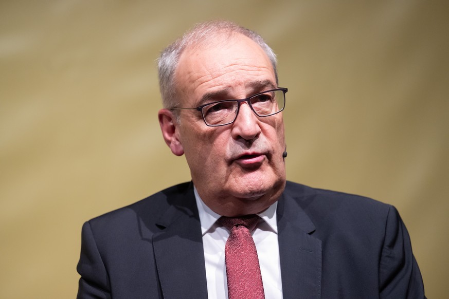Guy Parmelin, President of the Swiss Confederation, attends the Endorfine Festival 2026, -Switzerland and the New World-, in Lugano, Switzerland, on Friday, September 11, 2026. (KEYSTONE/Ti-Press/Pabl ...