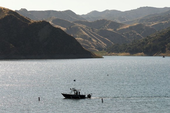 PIRU, CA - JULY 13: Ventura County Sheriff's Search and Rescue dive team located a body Monday morning in Lake Piru as the search continued for 33-year-old "Glee" actress Naya Rivera af ...