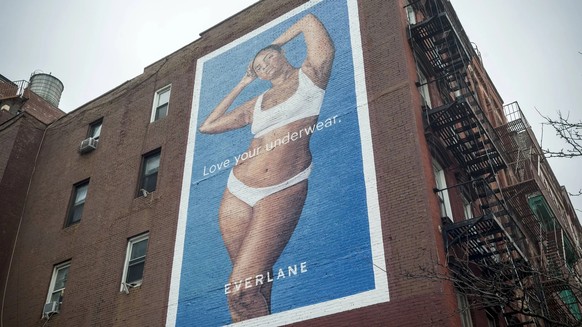 La campagne publicitaire pour les sous-vêtements d'Everlane: autrefois, l'entreprise connaissait le succès grâce à ses produits basiques.
