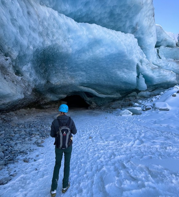 Gletscher Morteratsch Gletschergrotte Dezember 2024 Rauszeit