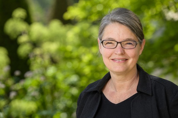 Sarah Pearson Perret, membre du comite des Vert&#039;liberaux neuchatelois pose lors d&#039;une conference de presse du parti vert&#039;liberal neuchatelois de presentation de ses candidats aux electi ...