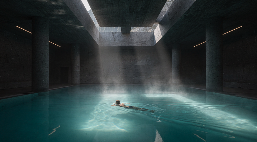 Les bains thermaux de Vals par Peter Zumthor