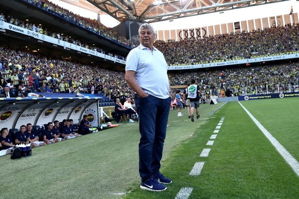 Le coach du Dynamo Kiev, Mircea Lucescu, mercredi soir à Istanbul.