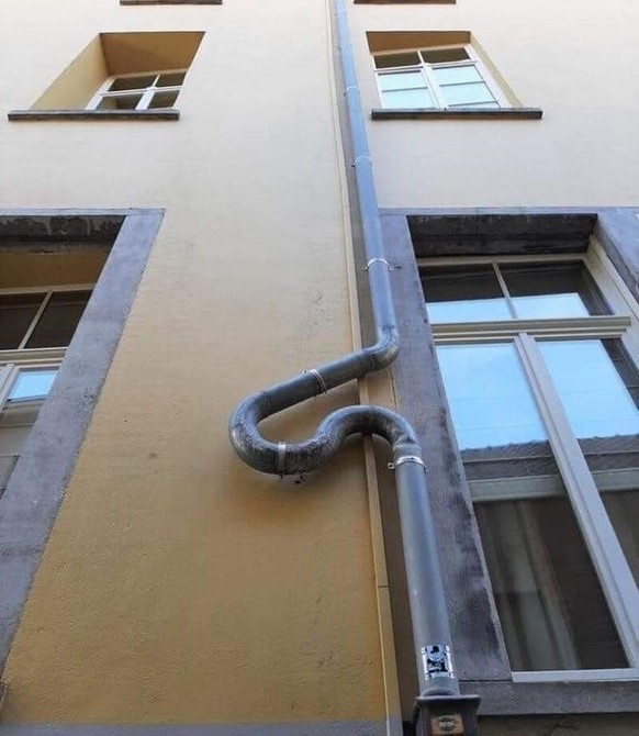 Lustiges Rohr: Architekten Fail
