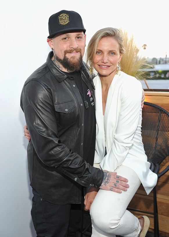 LOS ANGELES, CA - JUNE 02: Guitarist Benji Madden and actress Cameron Diaz attend House of Harlow 1960 x REVOLVE on June 2, 2016 in Los Angeles, California. (Photo by Donato Sardella/Getty Images for  ...