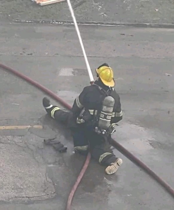 Feuerwehr lustige Perspektive