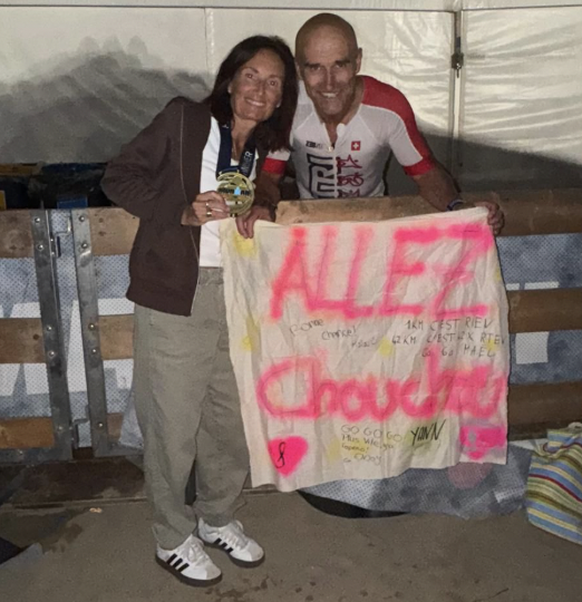 Alain Rohrbach a pu compter sur le soutien et les encouragements de sa compagne Sylviane.