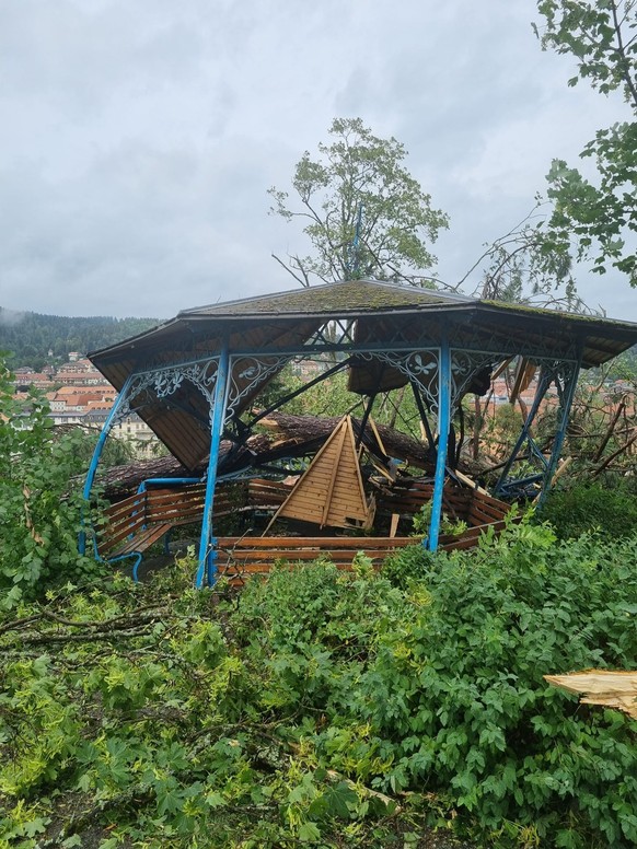 Un petit kiosque où les Chaux-de-Fonniers aimaient à flâner.