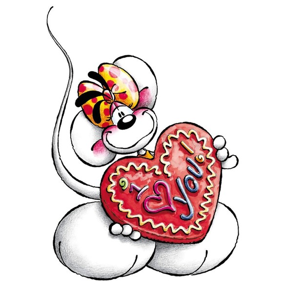 Diddl heisst diese Maus, die in den frühen 2000er-Jahren auf Postkarten gedruckt und auf Schulhöfen getauscht wurde.