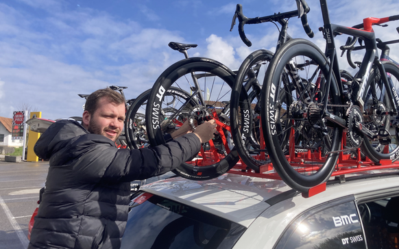 Simon Meier sur le Tour de Romandie.