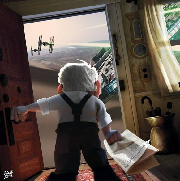 pixelfaker Künstler Filme Movie Hollywood: Dieser Ungare vereint Filme mit Photoshop