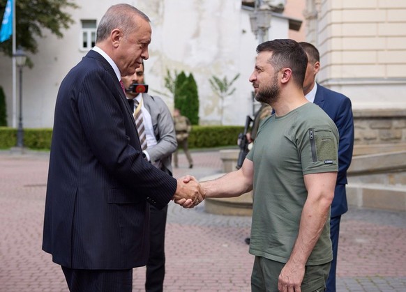 Erdoğan et Zelensky à Lviv, en août 2022.