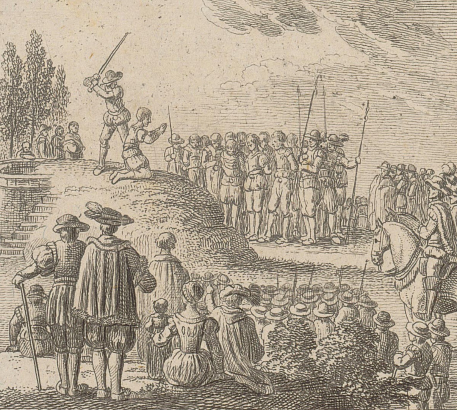 En 1444, durant la guerre de Zurich, 62 hommes furent décapités à Greifensee. Les autorités zurichoises revinrent à cette méthode d’exécution après le putsch de Zurich.
https://www.e-rara.ch/zuz/conte ...