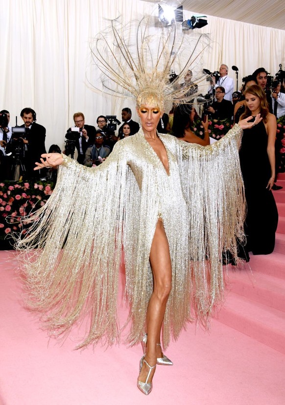 Celine Dion attending the Metropolitan Museum of Art Costume Institute Benefit Gala 2019 in New York, USA. (Photo by Jennifer Graylock/PA Images via Getty Images)