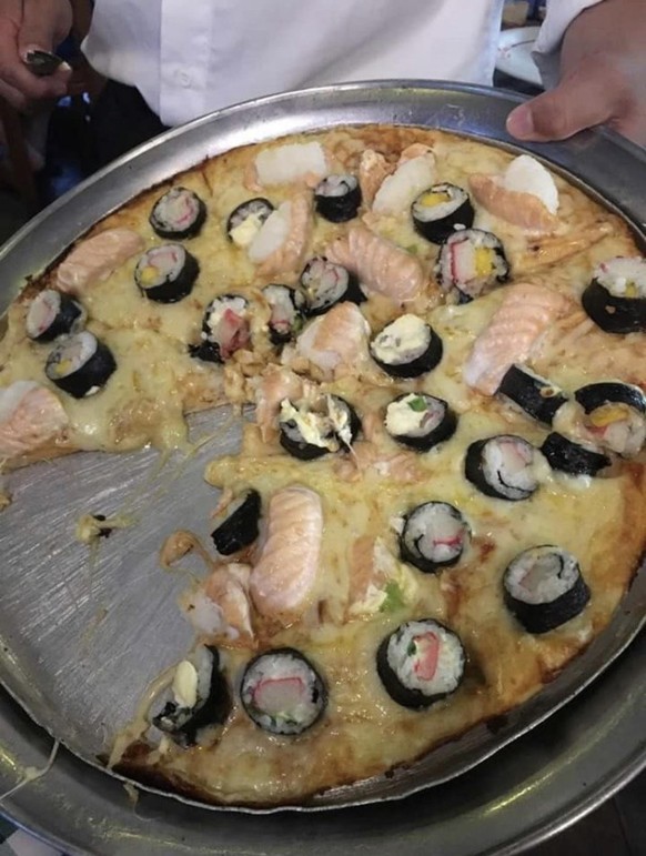 Pizza Verbrechen: Sushi Pizza