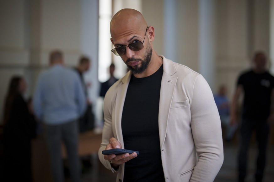 Andrew Tate waits for his hearing inside the Court of Appeals building in Bucharest, Romania, Wednesday, June 26, 2024. (AP Photo/Vadim Ghirda)