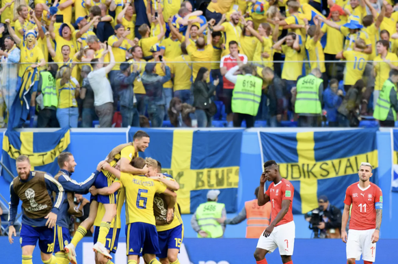 Une image bien plus difficile: la déception en huitièmes de finale de la Coupe du monde quand la Suède inscrit le décisif 1-0.
