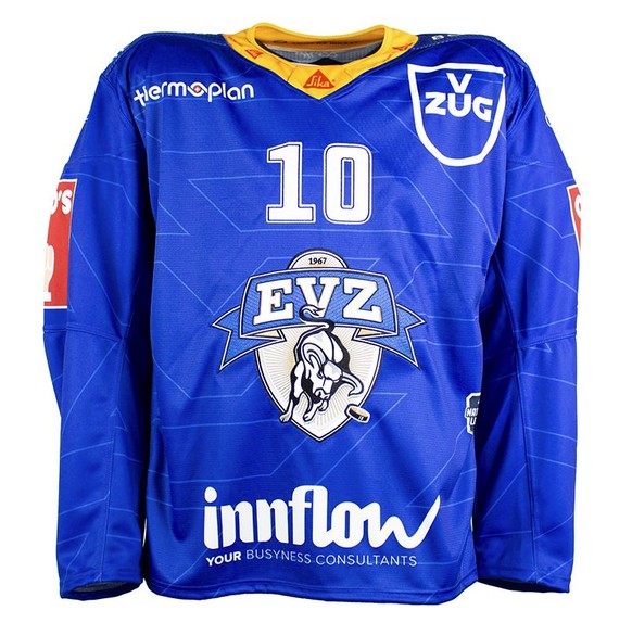 National-League-Saison 2025/26: Die Trikots des EV Zug.