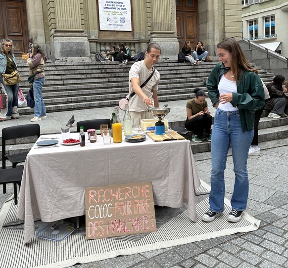Alexandra, fin mai à Lausanne, lors d'un évènement de promotion pour son site.
