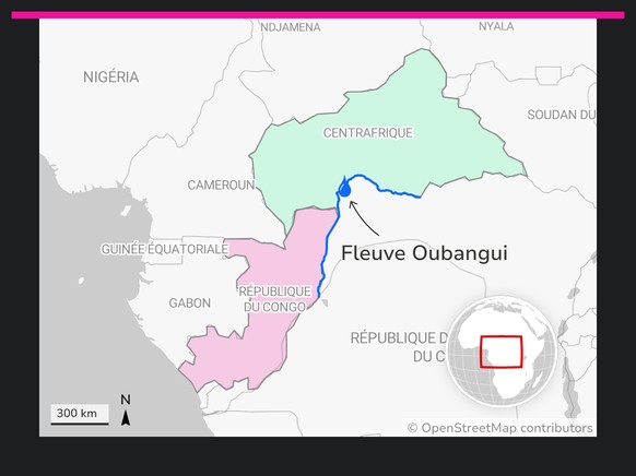 Fleuve Oubangui.