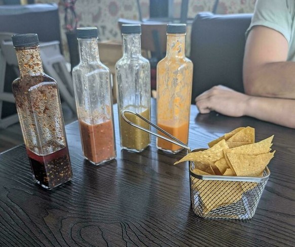 WE WANT PLATES 
https://www.reddit.com/r/WeWantPlates/comments/1mf94uk/salsa_platter_at_a_local_mexican_joint/